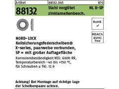 100 x Nord-Lock Scheiben X-series NLX12SP(12,5 x 25,4x 3,50) Zinklamellen