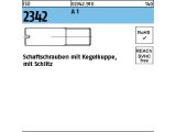 100 x Schaftschr. m. Schlitz ISO 2342 M8 x 16 Edelstahl A1