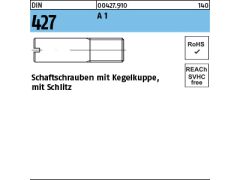 100 x Schaftschrauben DIN 427 1.4305 M4x8 rostfrei A 1