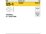 100 x Scheiben DIN 125 Kupfer A 8,4