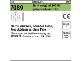 100 x Scheiben ISO 7089 M16 (17x30x3) 300 HV, CE verzinkt