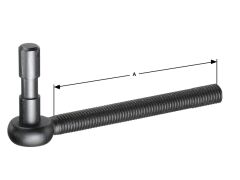 Haken K Dorn 10mm / Länge 100mm - Schwarz