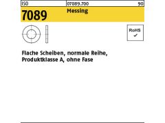 100 x Scheiben ISO 7089 M3 (3,2x7x0,5) Messing