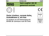 100 x Scheiben ISO 7090 M16 (17x30x3) 300 HV, CE verzinkt