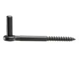 Einschraubhaken J 13mm Dorn / 160mm lang - Schwarz