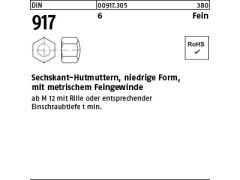 100 x Sechskant-Hutmuttern DIN 917 Stahl 6 AU M8 x 1 (blank/schwarz)