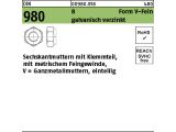 100 x Sechskantmuttern DIN 980 8 V M16 x 1,5 verzinkt