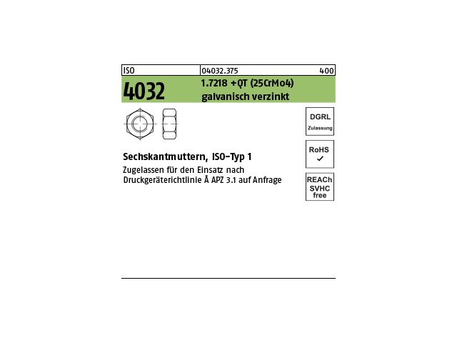 100 Stück Sechskantmuttern ISO 4032 Messing M 2,6 Ms Inhalt 