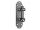 Haken Zierplatte 5 Loch, verstellbar VA4 - 16mm Dorn lose