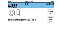 100 x Sechskantmuttern ISO 4032 M2,5 Edelstahl A1