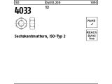 100 x Sechskantmuttern ISO 4033 Kl.12 M10