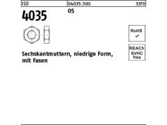100 x Sechskantmuttern ISO 4035 Kl.5 M14 (blank/schwarz)
