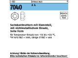 100 x Sechskantmuttern ISO 7040 M6 Edelstahl A4