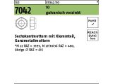 100 x Sechskantmuttern ISO 7042 Kl.10 M10 verzinkt