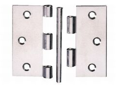 Scharniere, stark aus V2A mit losem Stift - 60 x 60 x 1,8