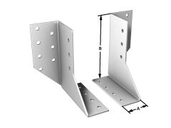 1 Paar Balkenschuh 2-tlg. ( Rechts und Links) - 140mm