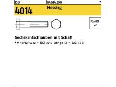 100 x Sechskantschrauben ISO 4014 Messing M8 x 60