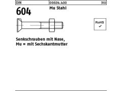 100 x Senkschrauben DIN 604 Mu St. M12 x 40 (blank/schwarz)