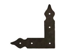 Fenster - Eckwinkel Duplex Schwarz - 100 x 100mm