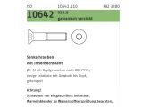100 x Senkschrauben ISO 10642 10.9 M10x60 verzinkt getempert