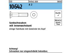 100 x Senkschrauben ISO 10642 M5x14 Edelstahl A2