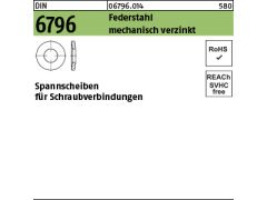 100 x Spannscheiben DIN 6796 Federstahl 16 mech. verzinkt