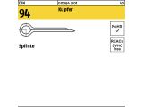 100 x Splinte DIN 94 5x63 Kupfer