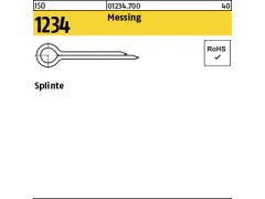 100 x Splinte ISO 1234 Messing 2 x 16