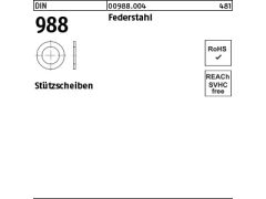 1000 x Stützscheiben DIN 988 Federstahl 14 x 20 x 1,5 (blank/schwarz)