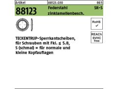 100 x TECKENTRUP-Sperrkantscheiben C 60 SKS 12 Zinklamellen