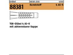 100 x TOX-Dübel 4 AS K 6 x 28 Kunststoff