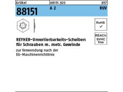 100 x Unverlierbar-Scheiben M6 x 12 x 0,5 Edelstahl A2 - Pegnitz-Schr,  21,79 €