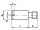 100 x Zapfenschrauben DIN 927 14 H M5 x 6 (blank/schwarz)