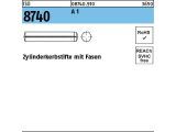 100 x Zyl.kerbstifte m. Fase ISO 8740 2x12 Edelstahl...