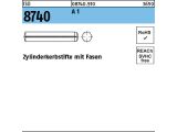 100 x Zyl.kerbstifte m. Fase ISO 8740 6x35 Edelstahl...