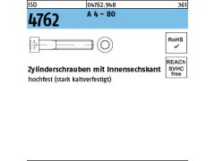 100 x Zylinderschr. m.I.-6kt ISO 4762 M8 x 50 Edelstahl A4-80