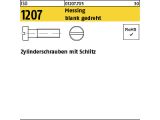 100 x Zylinderschrauben ISO 1207 Messing M1,4 x 3 blank...