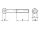 100 x Zylinderschrauben ISO 12474 12.9 M10x1x35 (blank/schwarz)