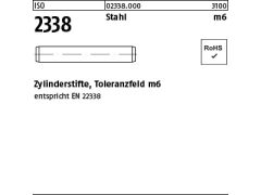 1000 x ISO 2338 Zyl. Stift, m6, 9S20K 2 x 30 (blank/schwarz)