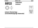 1000 x Achsen-Klemmringe Federstahl Form FF 3 x 11,2 x 1,5 br&uuml;niert