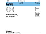 1000 x F&auml;cherscheiben DIN 6798 Form V 5,3 Edelstahl 1.4310