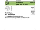 1000 x Federringe DIN 127 Federstahl Form A 6 DiSP...