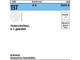 1000 x Federscheiben DIN 137 A 5  Edelstahl A4