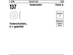 1000 x Federscheiben DIN 137 Federstahl A 2 (blank/schwarz)