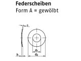 1000 x Federscheiben DIN 137 Federstahl A 2 (blank/schwarz)