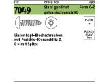 1000 x Linsen-Blechschr. ISO 7049 Form C-Spitze Z 3,9 x...