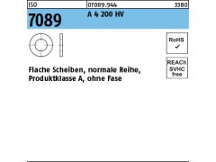 1000 x Scheiben ISO 7089 M4 (4,3x9x0,8) 200 HV Edelstahl A4