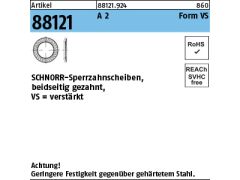 1000 x SCHNORR-Sperrzahnscheiben Form VS=5 Edelstahl A2