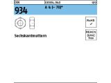 1000 x Sechskantmuttern DIN 934 M4 Edelstahl A4-70