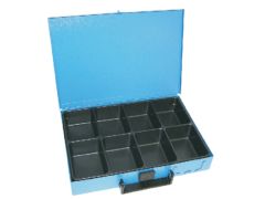 Metallkoffer / Sortimentsbox - leer - 8-fach